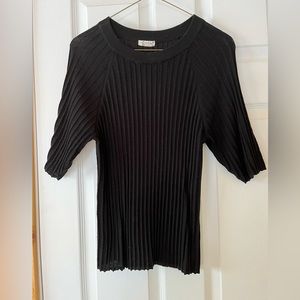 Free People Ribbed Black t-shirt
